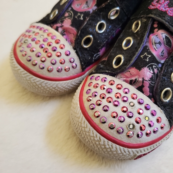 Skechers Twinkle Toes Light Up Toddler Girls Shoes Size 7 - Picture 9 of 13